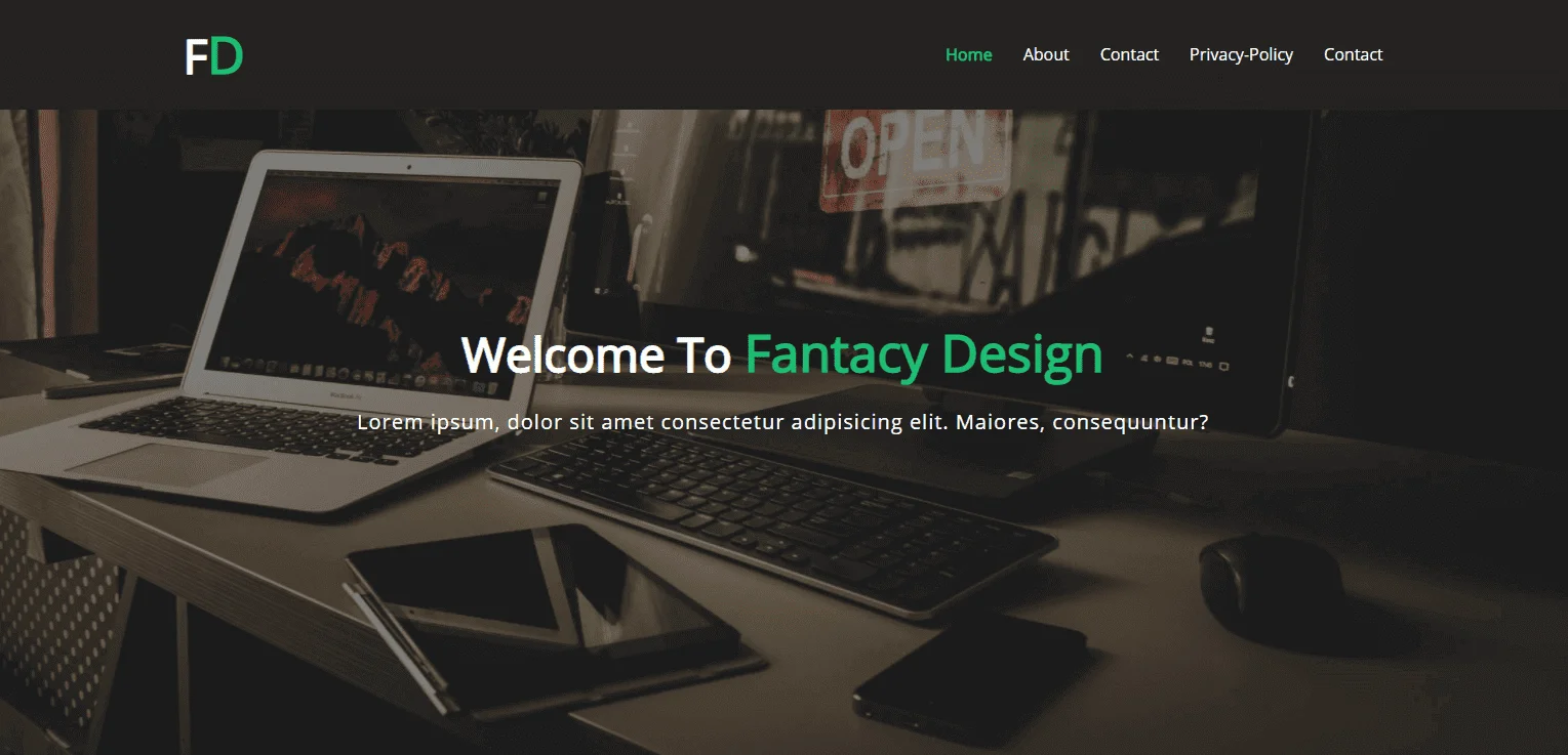 How to create header in Html and css | Html CSS templates