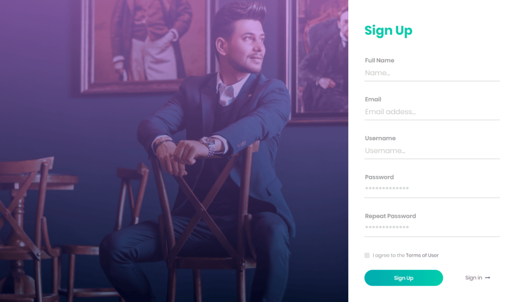 registration form