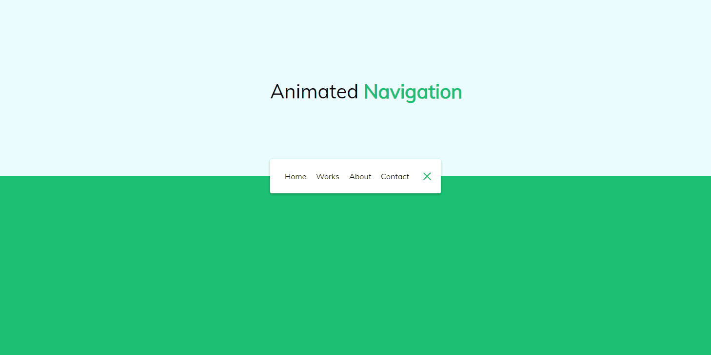 animated navbar