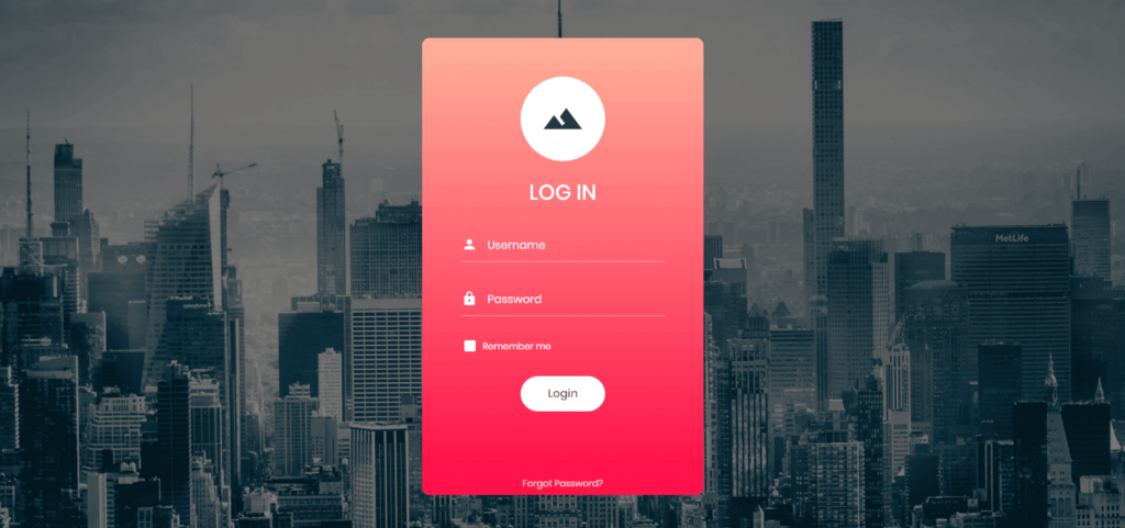 login form