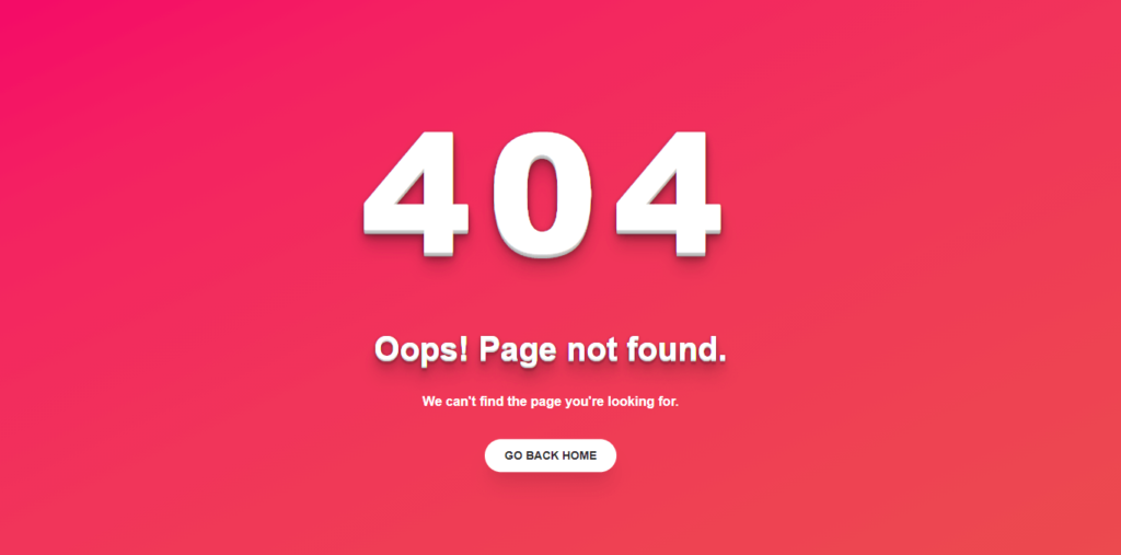 404 page