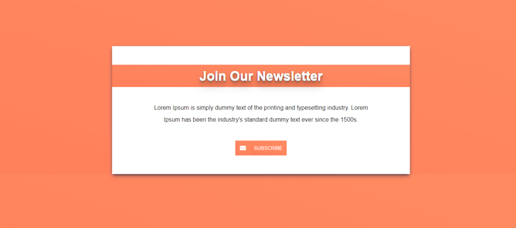 newsletter in html