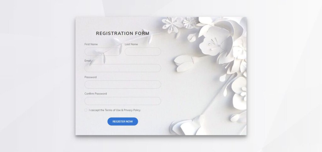 registration form