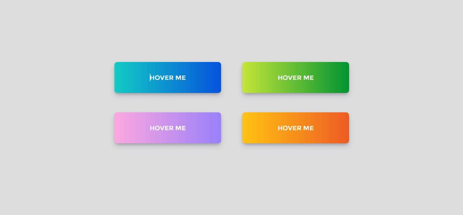 Buttons in CSS with different styles and source code