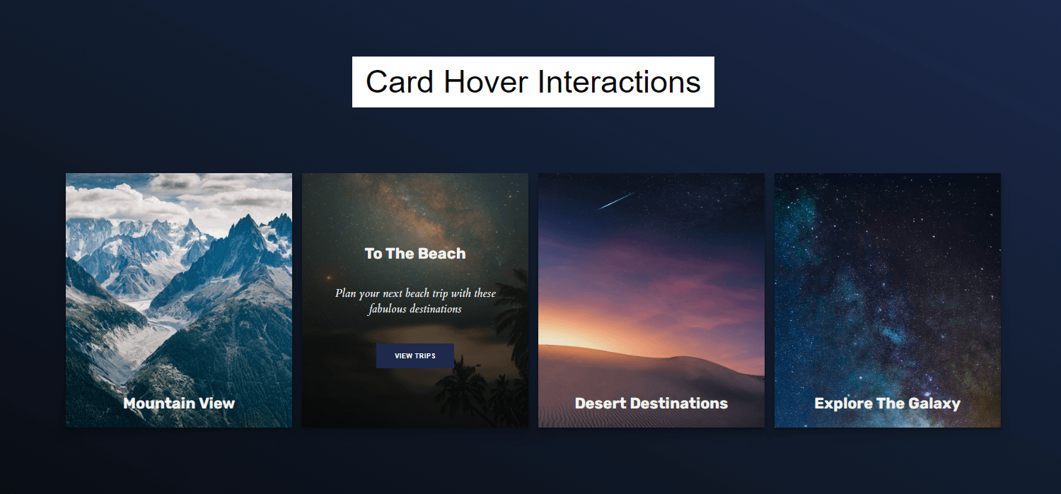 a22 Card hover effect in CSS