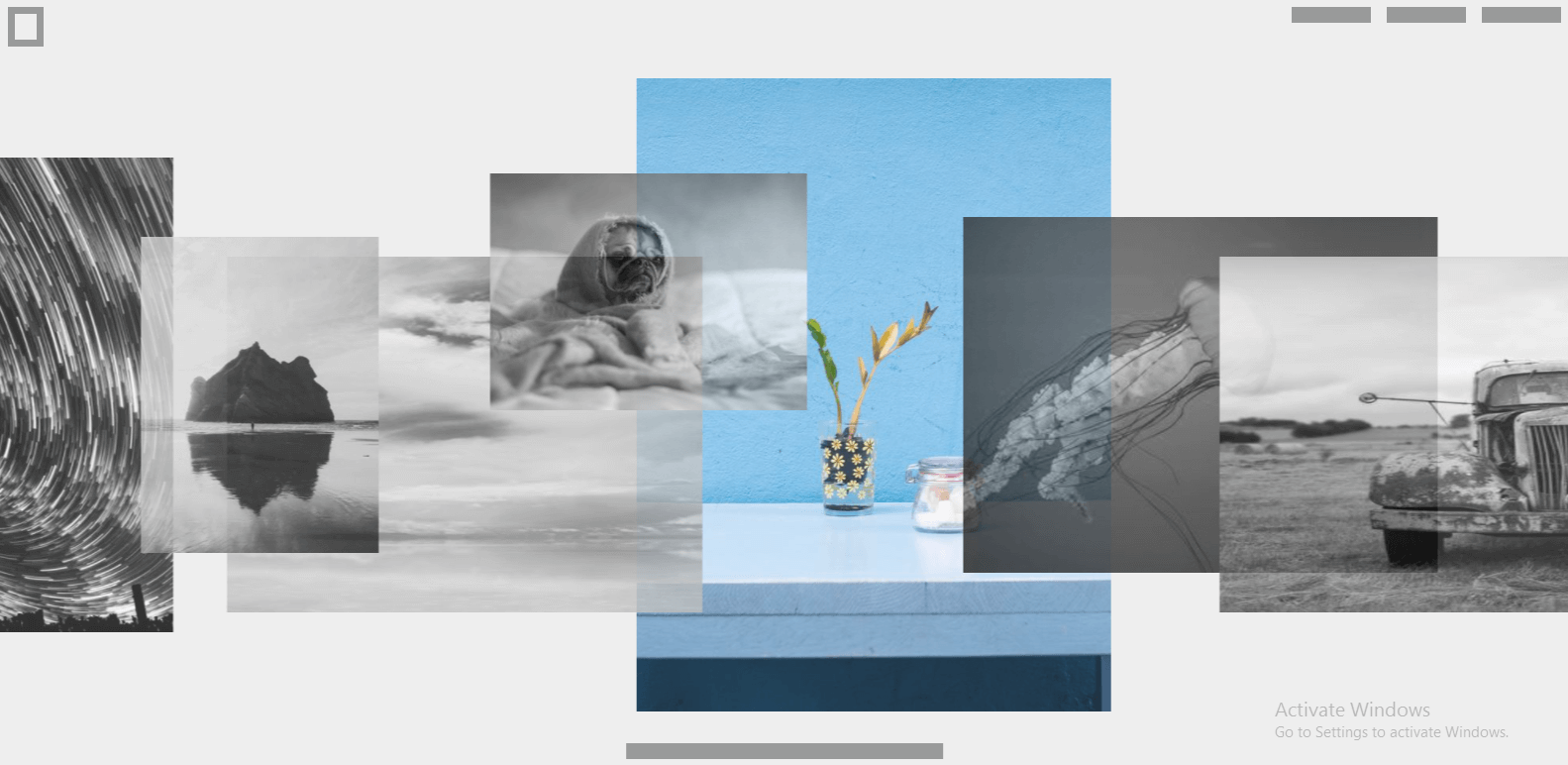 a3 Photo gallery HTML CSS template - fantacydesigns