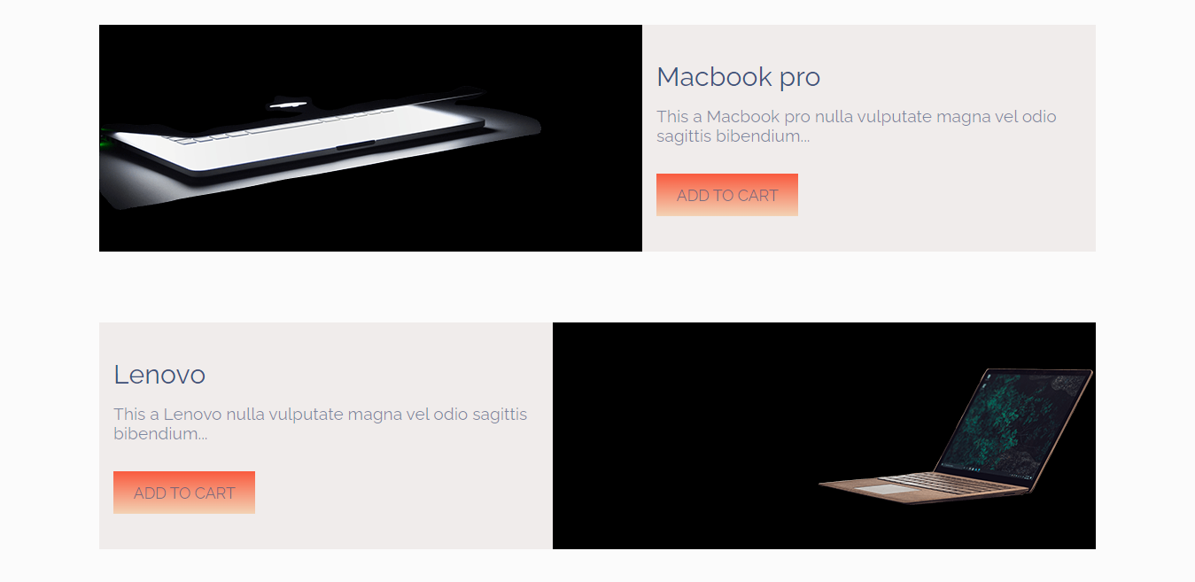 Landing page HTML template