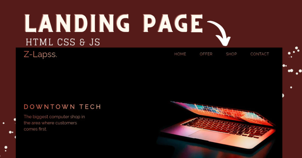 landing page html template free download