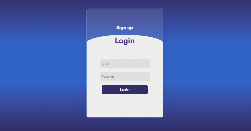 Login form html template Login form html template