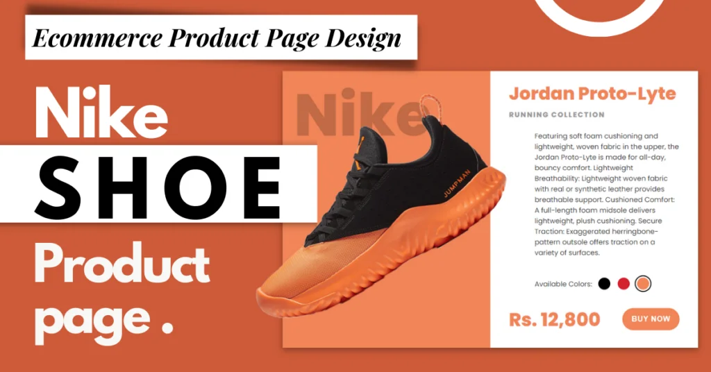 Ecommerce product page design