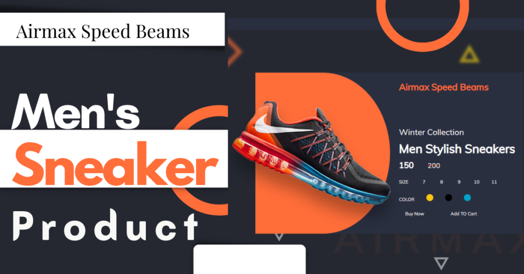 Product page design HTML CSS source code
