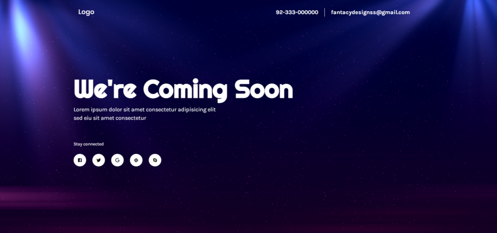 main1 1 Simple coming soon HTML page
