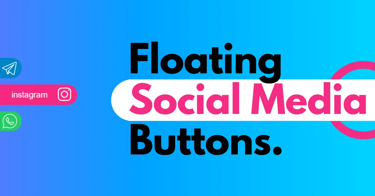 Floating social media buttons in Html and CSS