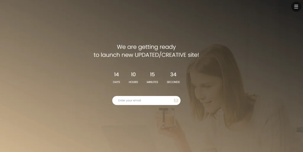 Coming Soon page template