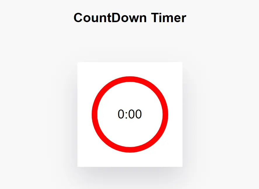 30-Second Countdown Timer JavaScript